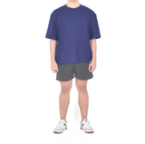 Boxy Cotton Tshirt - Navy Blue