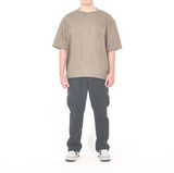 Boxy Cotton Tshirt - Loaded Brown