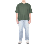 Boxy Cotton Tshirt - Moss Green