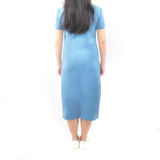 Long Polo Dress - Light Sky Blue