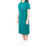 Long Polo Dress - Jade Green