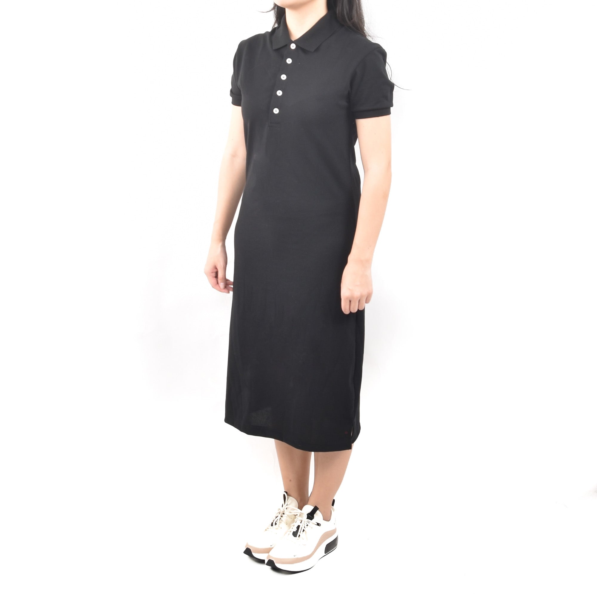 Long Polo Dress - Black Origin Garments Long Polo Dress - Black Origin Garments