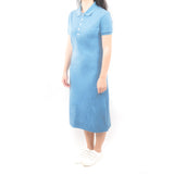 Long Polo Dress - Light Sky Blue