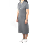 Long Polo Dress - Acid Gray