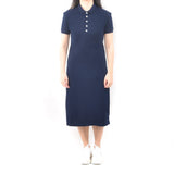 Long Polo Dress - Navy Blue