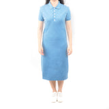 Long Polo Dress - Light Sky Blue