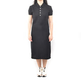 Long Polo Dress - Black