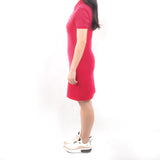 Short Polo Dress - Fuchsia Pink