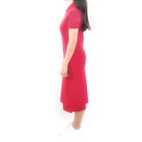 Long Polo Dress - Fuchsia Pink