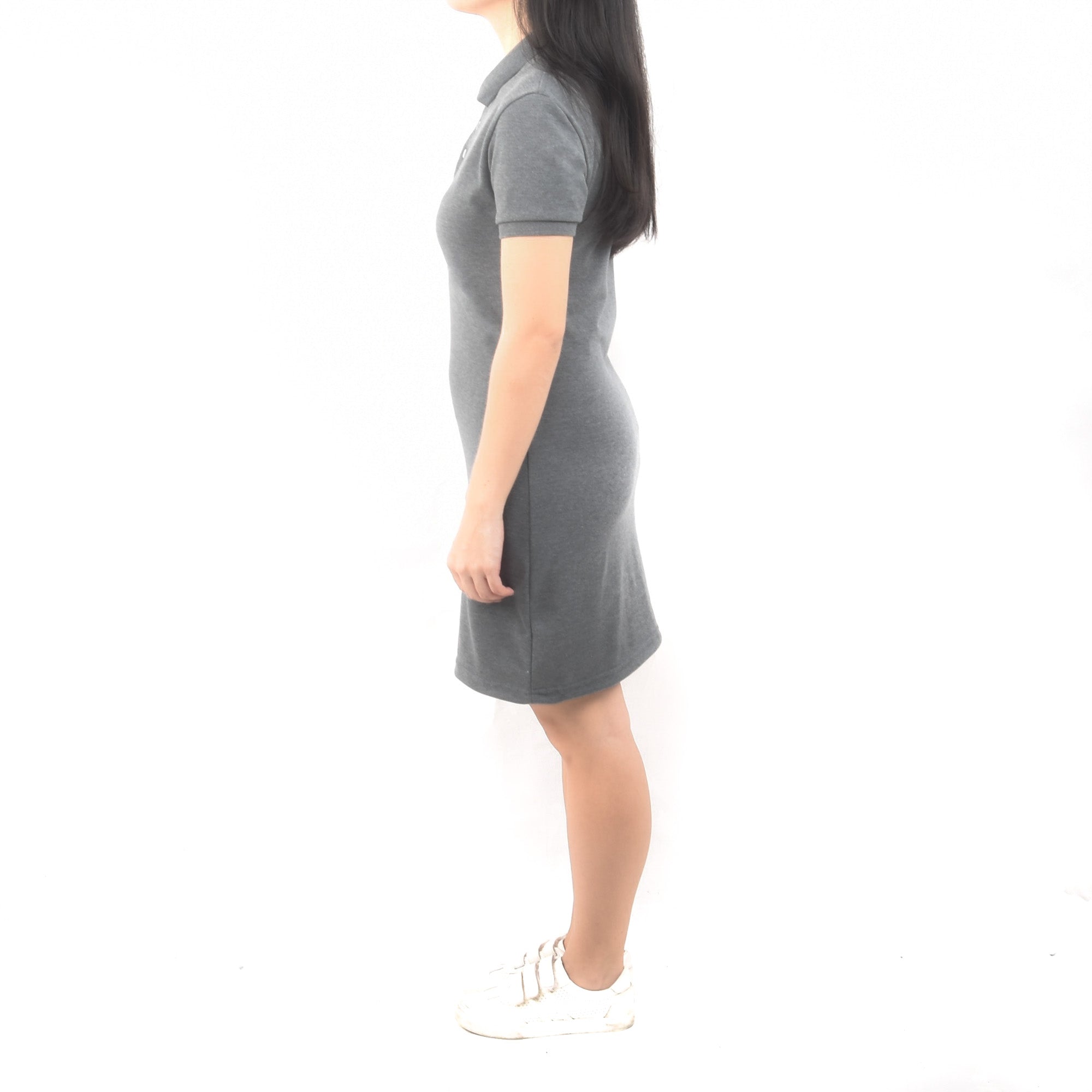 Short Polo Dress - Acid Gray Origin Garments Short Polo Dress - Acid Gray Origin Garments