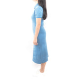 Long Polo Dress - Light Sky Blue