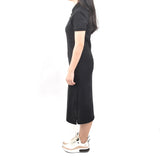 Long Polo Dress - Black