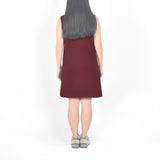 Sleeveless Short Polo Dress - Dark Maroon