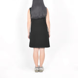 Sleeveless Short Polo Dress - Black