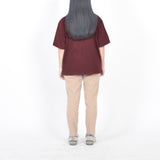 Boxy Tshirt - Dark Maroon