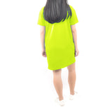 Short Tshirt Dress - Neon Safety Green