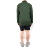 Long Sleeve Polo - Moss Green