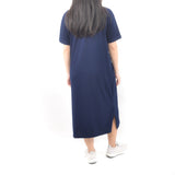 Long Tshirt Dress - Navy Blue