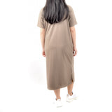 Long Tshirt Dress - Loaded Brown