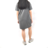 Short Tshirt Dress - Acid Gray