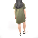 Short Tshirt Dress - Covert Green