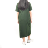 Long Tshirt Dress - Moss Green