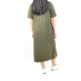 Long Tshirt Dress - Covert Green