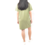 Short Tshirt Dress - Fine Olive