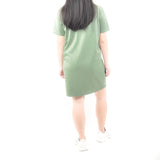 Short Tshirt Dress - Beetle Green