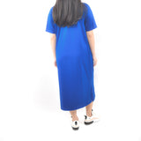 Long Tshirt Dress - Electric Blue