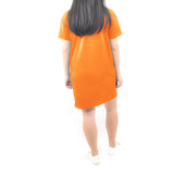 Short Tshirt Dress - Neon Safety Orange