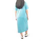 Long Tshirt Dress - Venom Blue