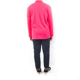 Long Sleeve Polo - Fuchsia Pink