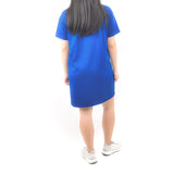 Short Tshirt Dress - Electric Blue