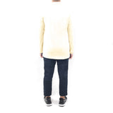 Long Sleeve Polo Shirt - Cream Yellow