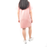 Short Tshirt Dress - Muted Pink