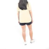 Unisex Short Sleeve Polo Shirt - Cream Yellow