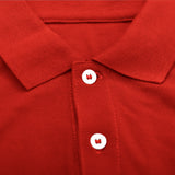 Unisex Short Sleeve Polo Shirt - Red Maroon