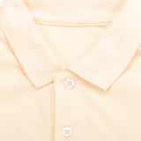 Unisex Short Sleeve Polo Shirt - Cream Yellow