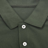 Long Sleeve Polo - Moss Green