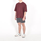 Boxy Tshirt - Dark Maroon