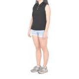 Sleeveless Polo - Black