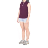 Sleeveless Polo - Magenta