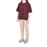 Boxy Tshirt - Dark Maroon