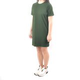 Short Tshirt Dress - Moss Green