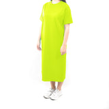 Long Tshirt Dress - Neon Safety Green