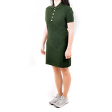 Short Polo Dress - Moss Green