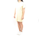 Short Tshirt Dress - Cream Yellow