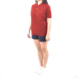 Unisex Short Sleeve Polo Shirt - Red Maroon