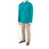 Long Sleeve Polo - Jade Green